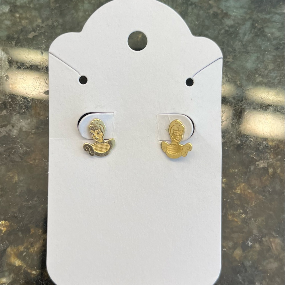 14K Gold Cinderella Earrings by Disney